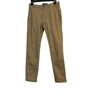 Abercrombie & Fitch Langdon Slim Stretch Pants Men's 28x30 Dark Khaki